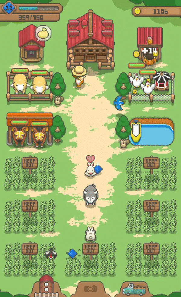 tiny pixel farm simple farm game